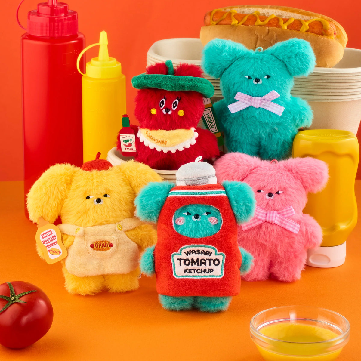 Wasabi Bear Flavor Series Plush Keychain Blind Box – amuse