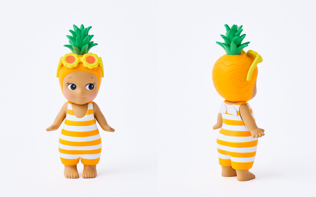 Sonny Angel Summer Vacation Sun-Kissed Style Pineapple regular design front and back