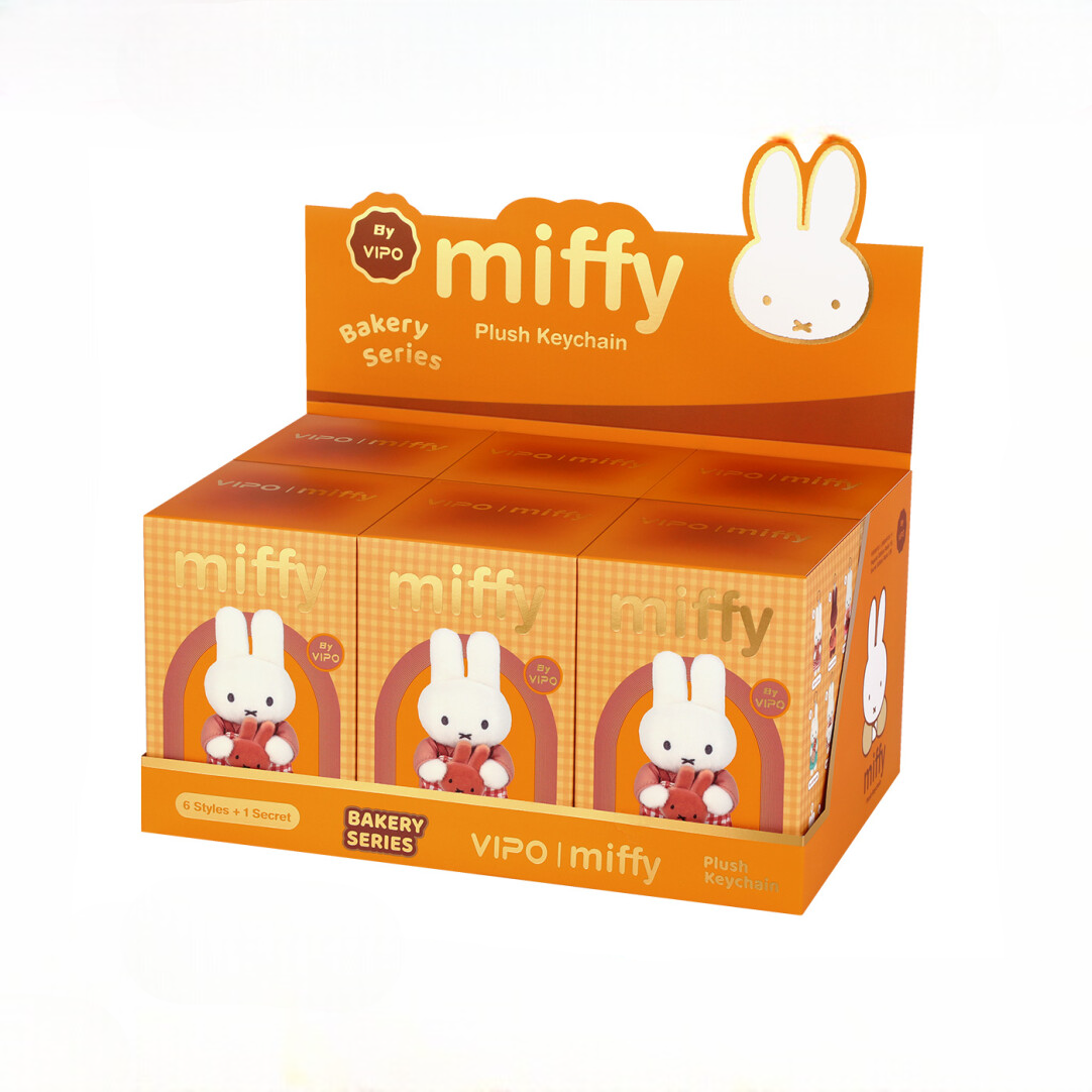 VIPO x Miffy Bakery Series full set of 6 no-repeat blind boxes display carton