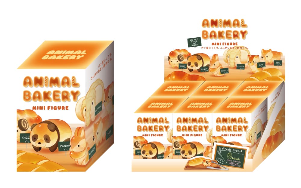 Dreams Animal Bakery single blind box and 6 box display image