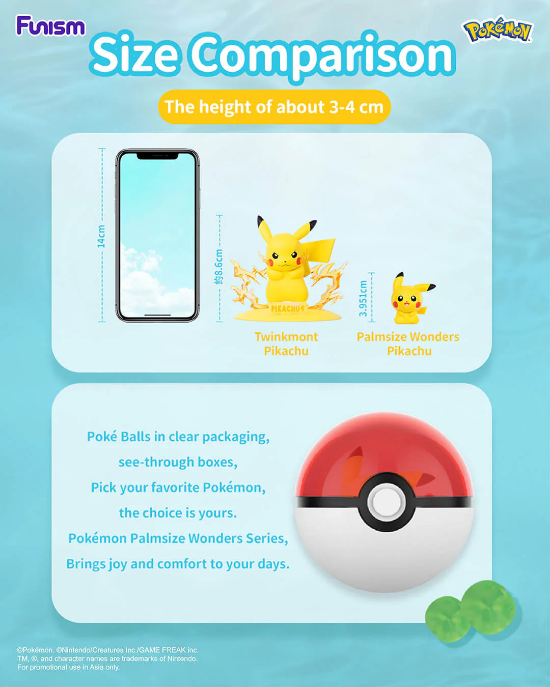 Funism x Pokémon Palmsize Wonders Series 1 Figures