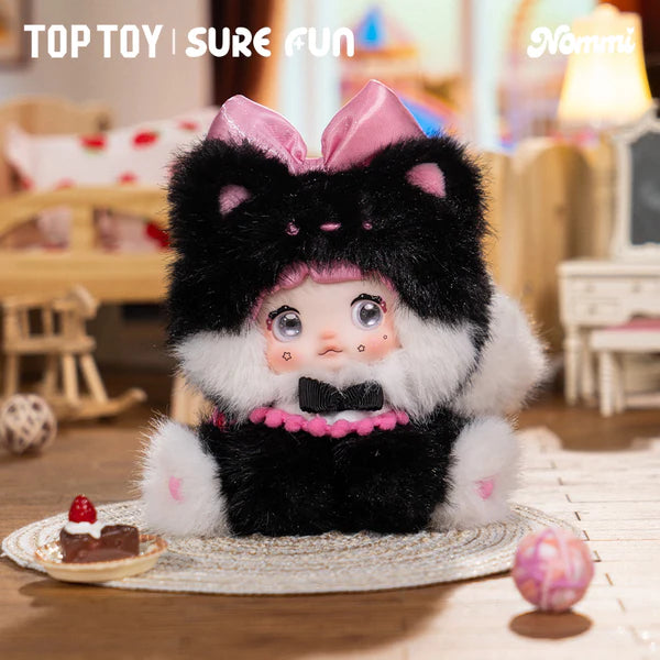 TOP TOY x SURE FUN Nommi Sitting Zoo Series Vinyl Plush Doll Keychain Blind Box