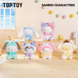 TOP TOY x Sanrio Characters Play with Kittens plush keychain blind box group display