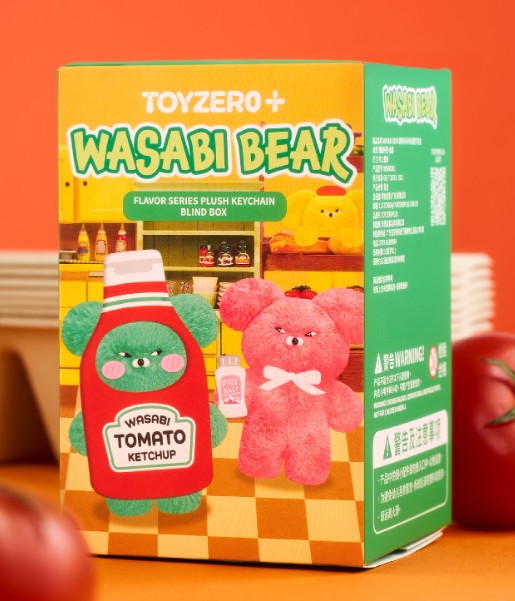Wasabi Bear Flavor Series Plush Keychain Blind Box