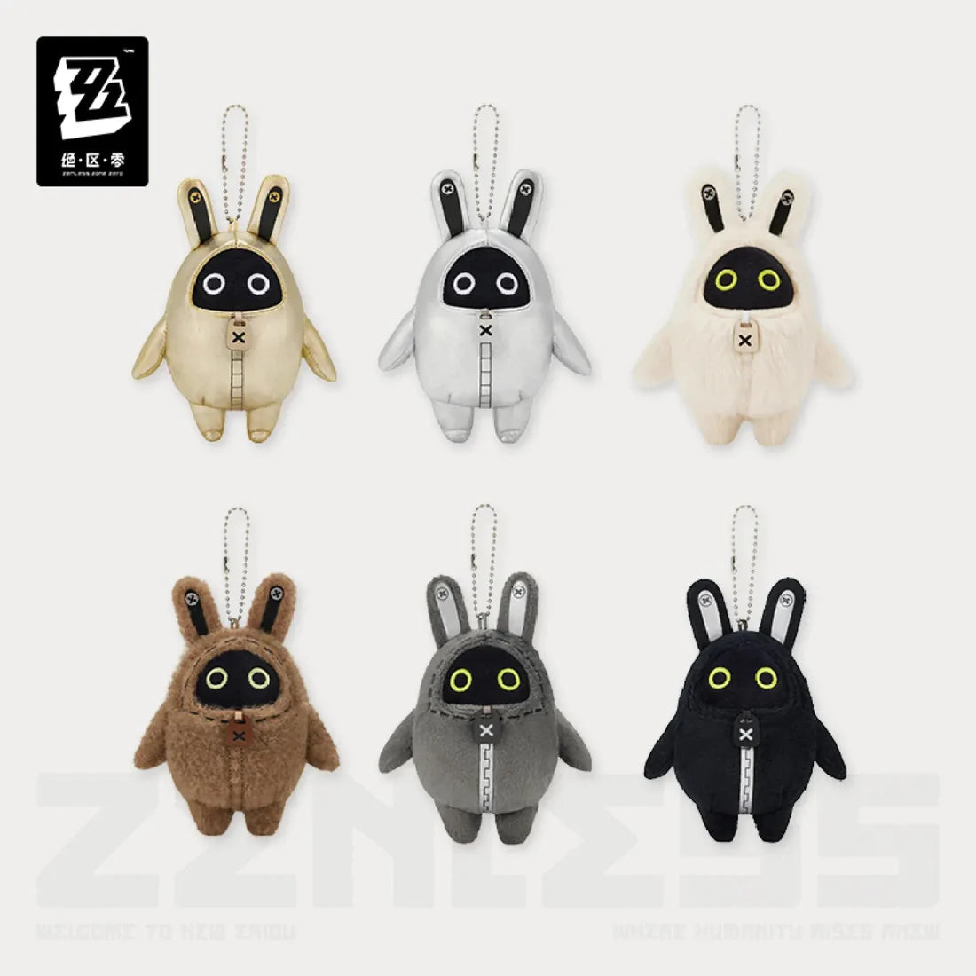 miHoYo Zenless Zone Zero Bangboo Fluffy Series Plush Keychain Blind Box