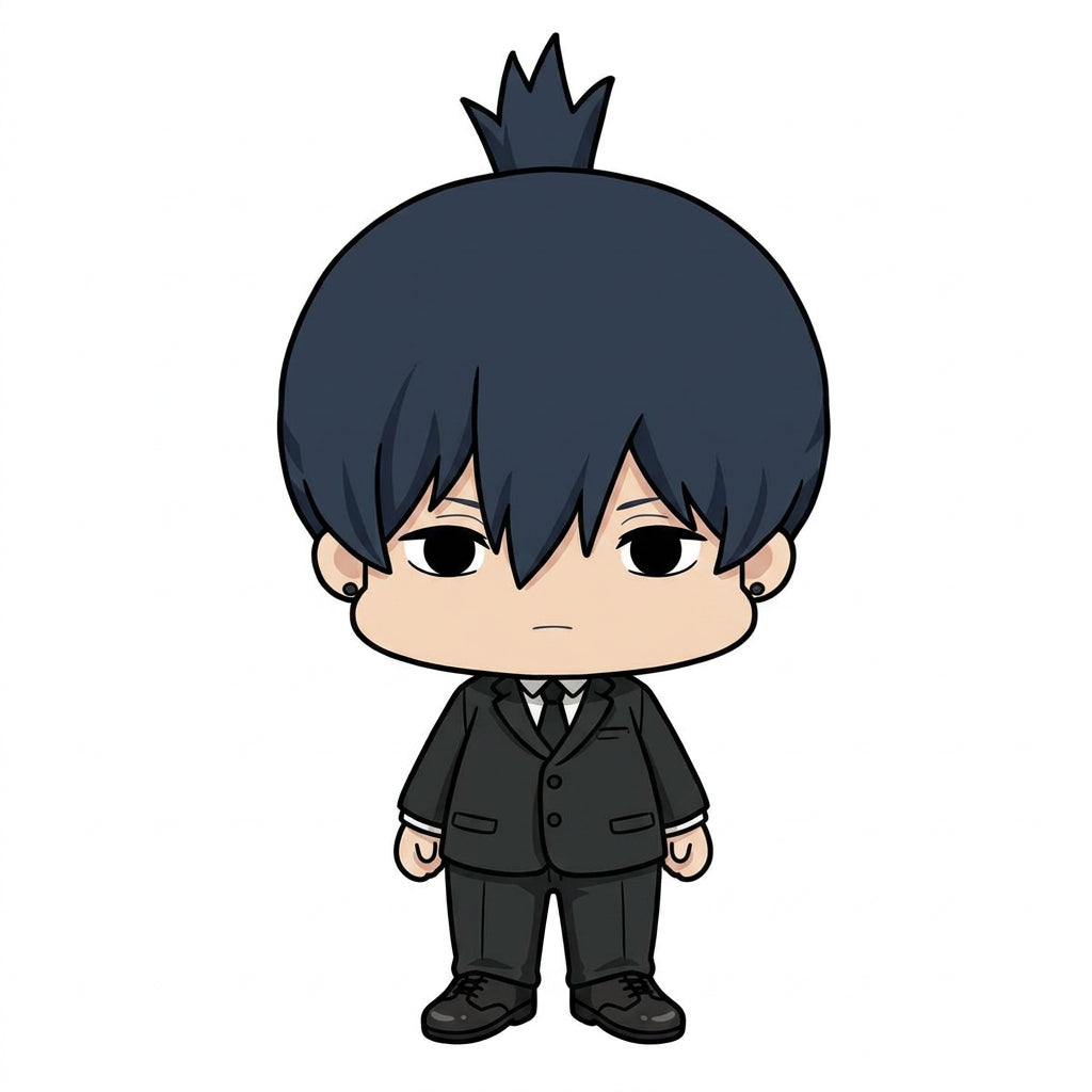 Aki Hayakawa mini figure from the MegaHouse Chainsaw Man Chokorin Collection