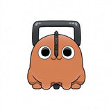 Pochita mini figure from the MegaHouse Chainsaw Man Chokorin Collection