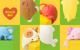 Funbarus HIPPERS Series 2 six regular animal character designs
