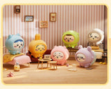 MINISO x Chiikawa Nightwear Face Changing Blind Box lineup of 6 pajama pendant figures