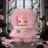 Pink hooded Sinck Mua Materialism Series plush keychain character