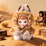 Spotted fur-hooded Sinck Mua Materialism Series plush keychain character