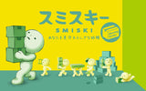 SMISKI Moving Series main lineup showing six glow-in-the-dark moving-day figures