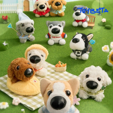 Warmate DOGGY OOTD single random plush keychain blind box packaging
